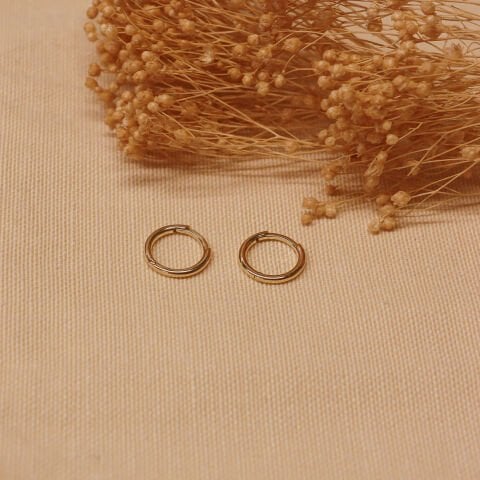 Small Sade Halka Küpe