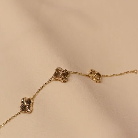 3 Kalemli Yonca Modern Bileklik