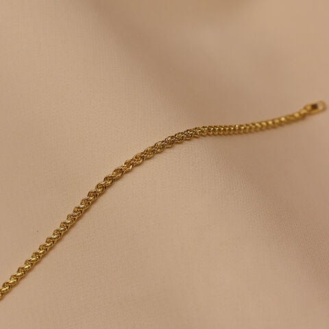 4 Mm Halat Zincir Modern Bileklik