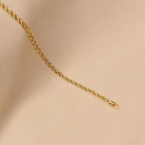 4 Mm Halat Zincir Modern Bileklik