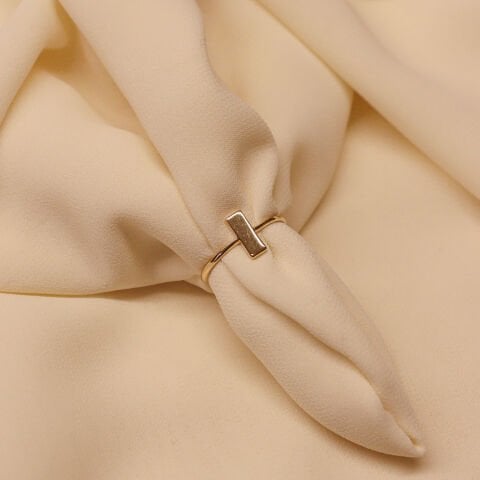 Dikdörtgen Plaka Minimal Yüzük