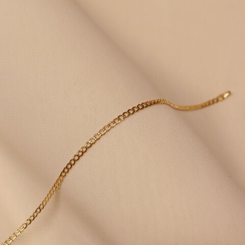 1 Mm Gurmet Zincir Minimal Bileklik