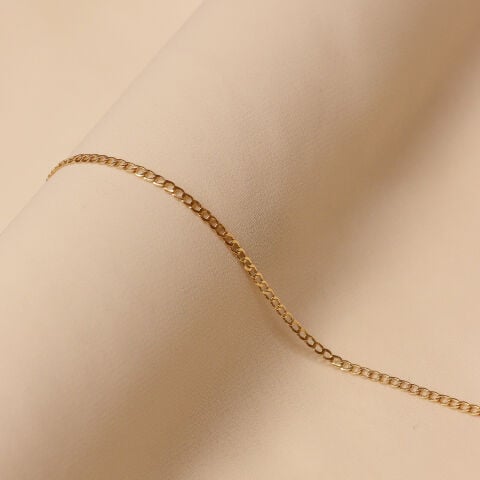 1 Mm Gurmet Zincir Minimal Bileklik