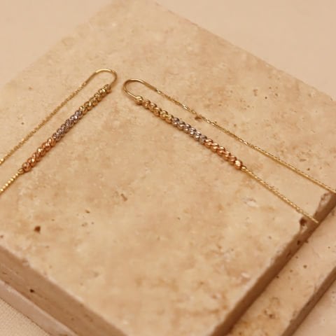 Sıralı Dorika Sallantılı Küpe
