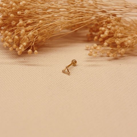 Taşlı Üçgen Tragus Piercing