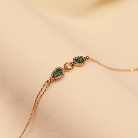 Damla Zümrüt Modern Bileklik