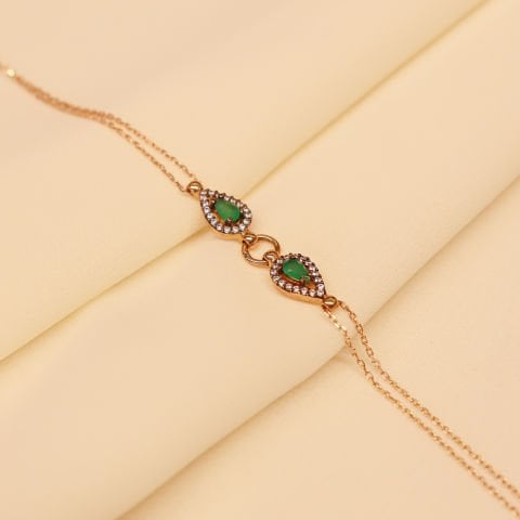 Damla Zümrüt Modern Bileklik