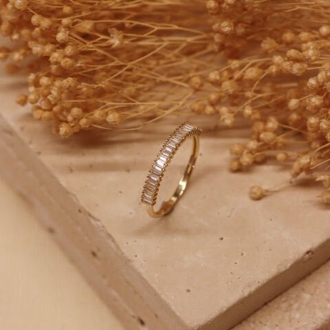 Yarımtur Minimal Yüzük