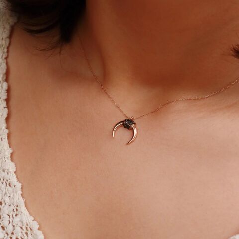 Fil Dişi Minimal Kolye