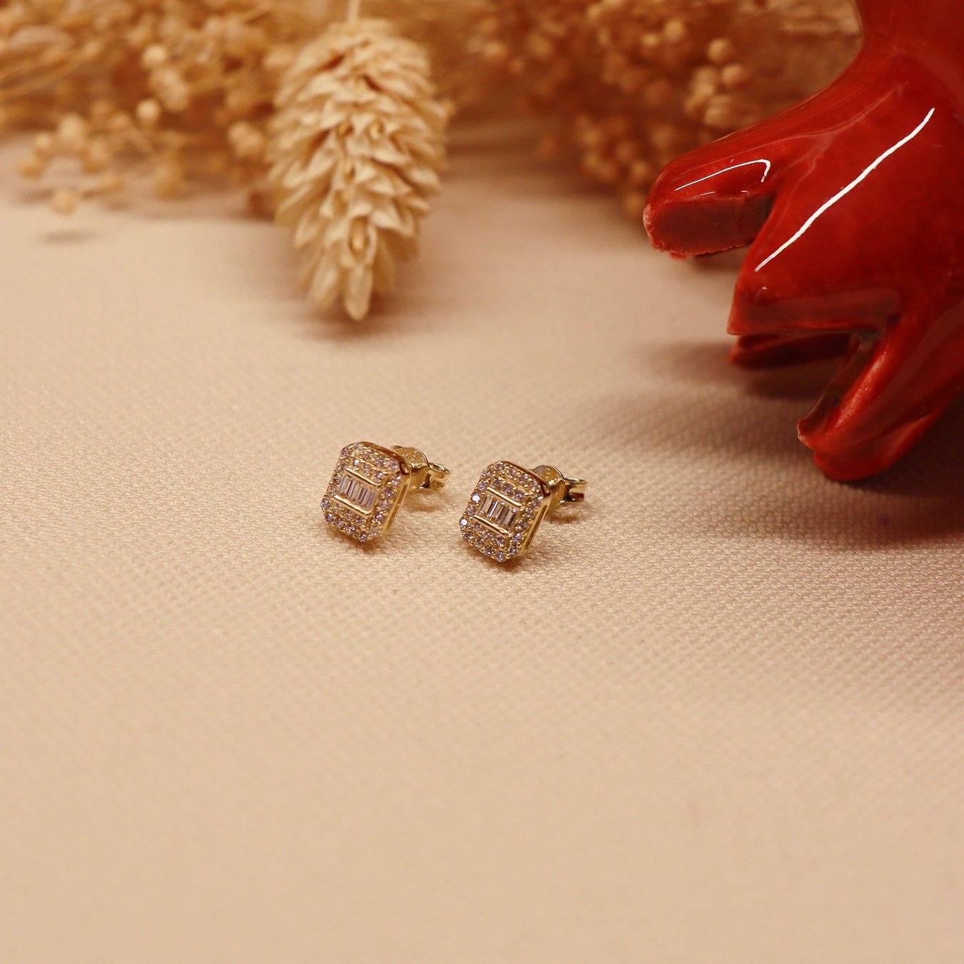 Mini Baget Vidalı Küpe