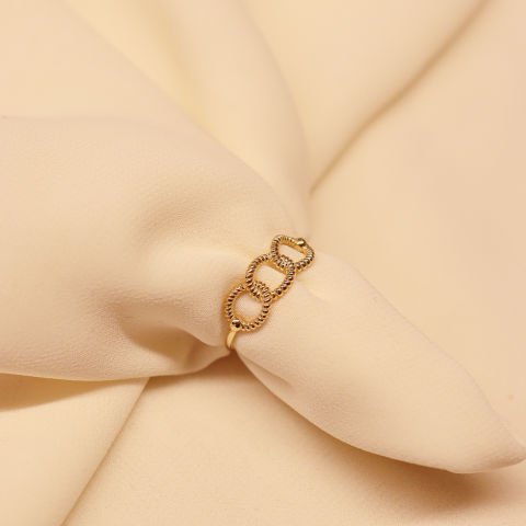Üç Halkalı Minimal Yüzük