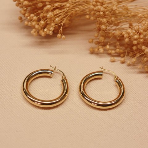 4 Mm Bold Bombe Halka Küpe