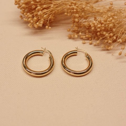 4 Mm Bold Bombe Halka Küpe