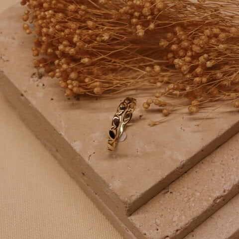 Zincir Tasarım Minimal Yüzük