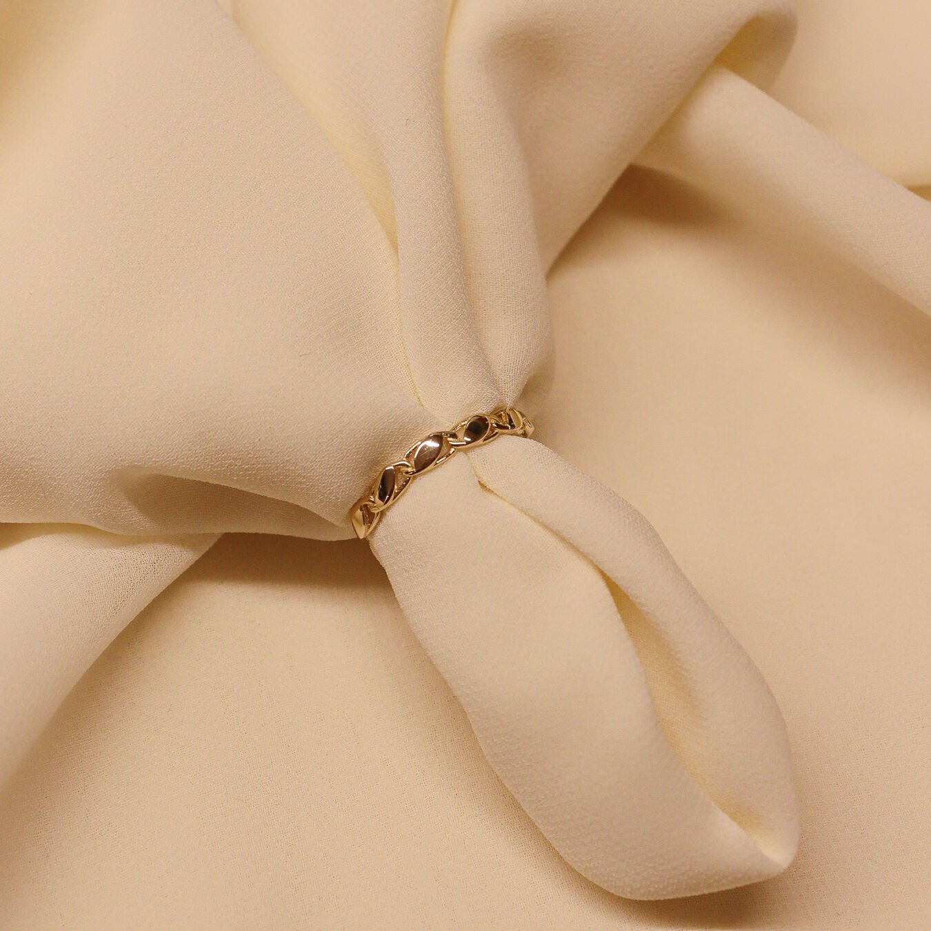 Zincir Tasarım Minimal Yüzük