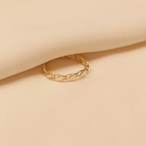 Zincir Tasarım Minimal Yüzük