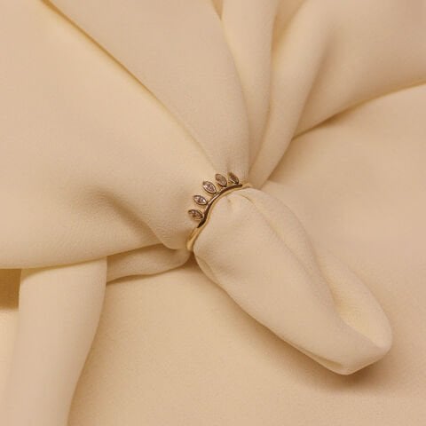 Oval Taş Form Minimal Yüzük