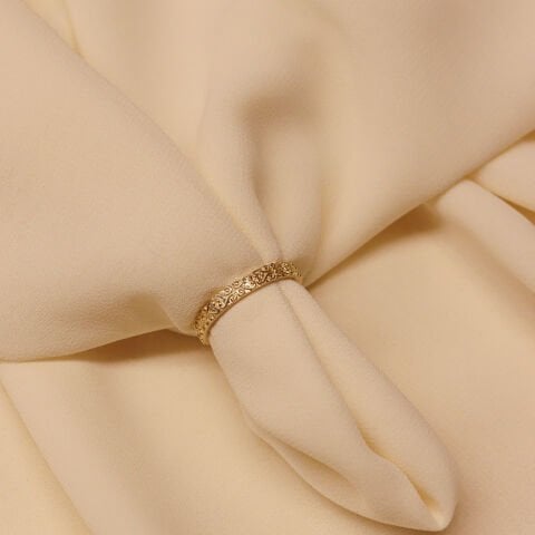 Motifli Minimal Yüzük