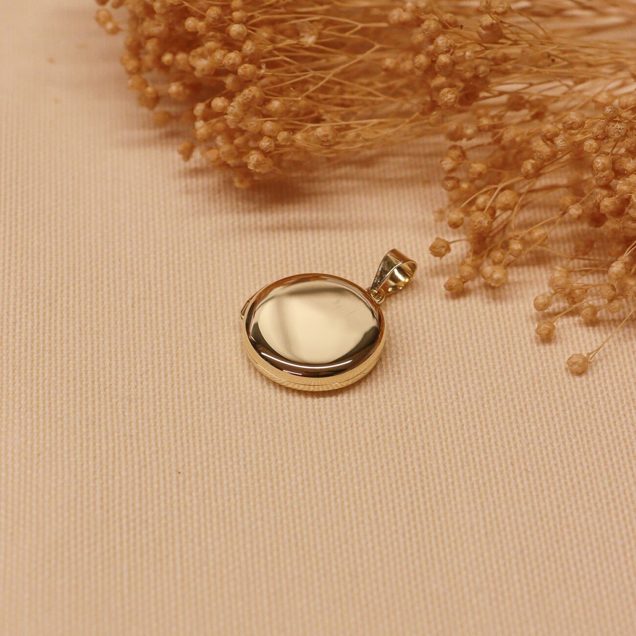 Kapaklı Yuvarlak Modern Kolye Ucu