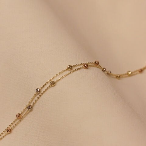 İki Sıra Zincirli Dorika Bileklik