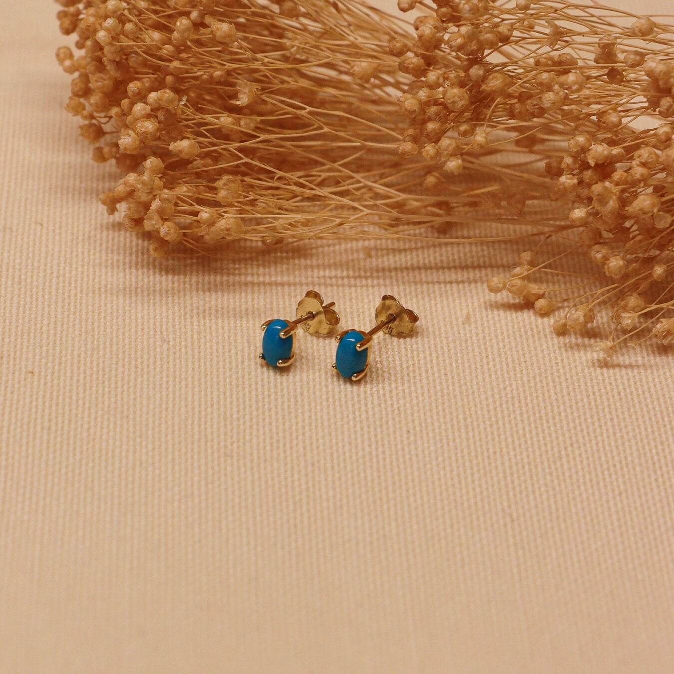 Firuze Vidalı Küpe