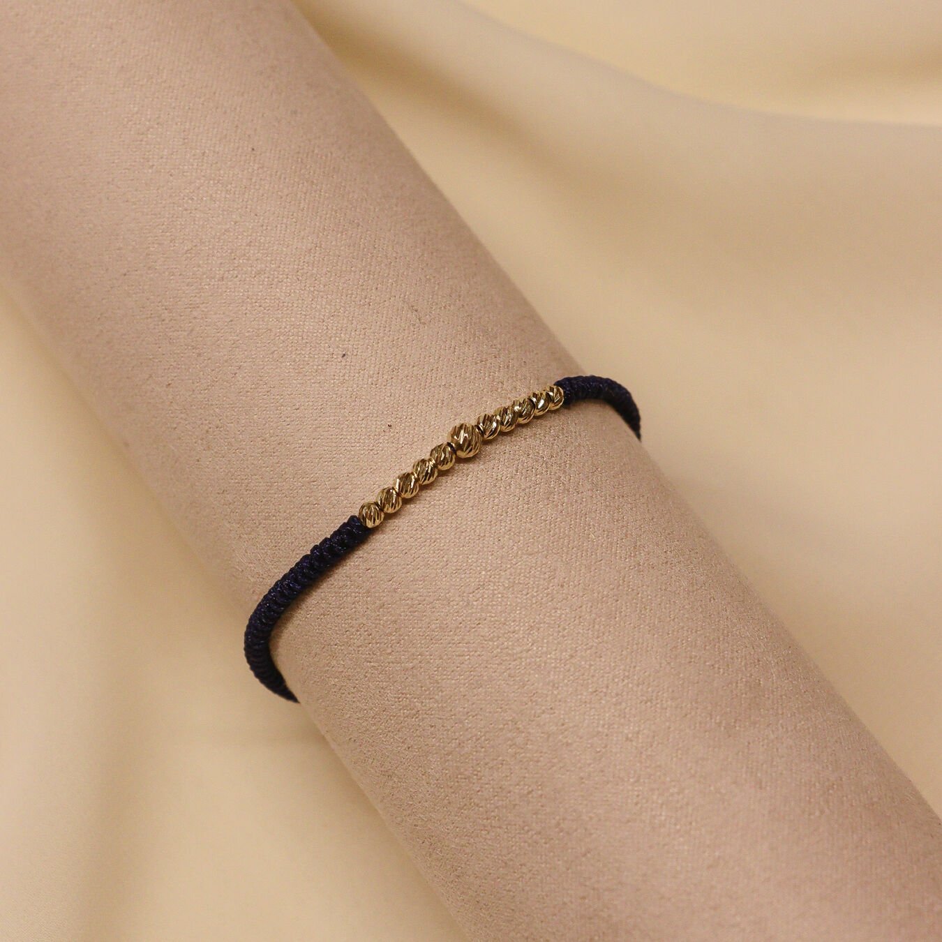 Sıra Dorika Lacivert İpli Bileklik