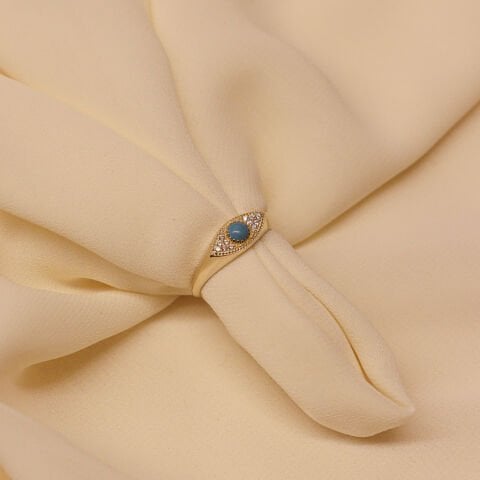 Firuze Taşlı Damla Modern Yüzük