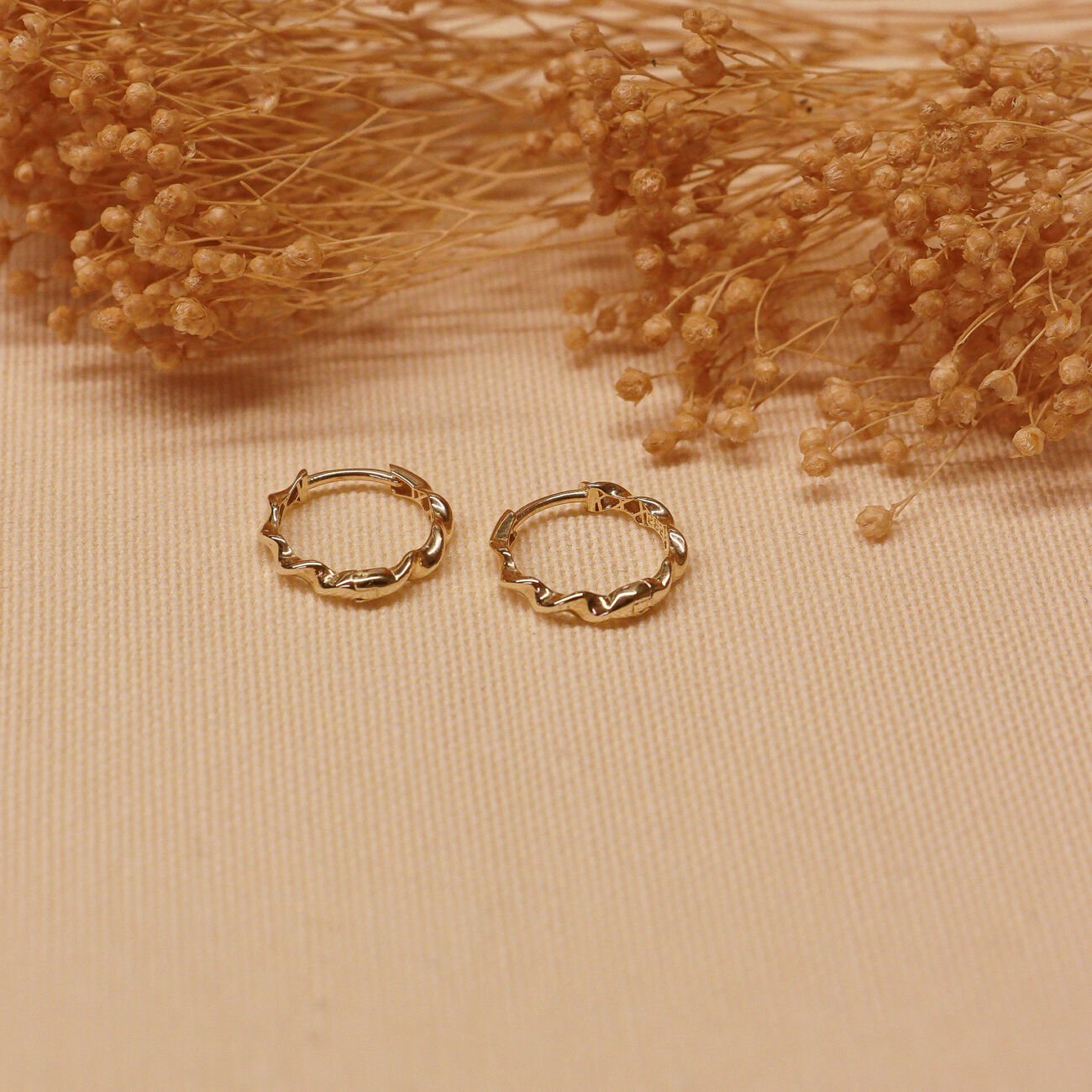 İnce Makoron Halka Küpe