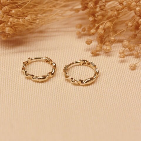 İnce Makoron Halka Küpe