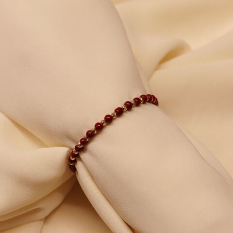 3 Mm Dorika Yıldız Taşı İpli Bileklik