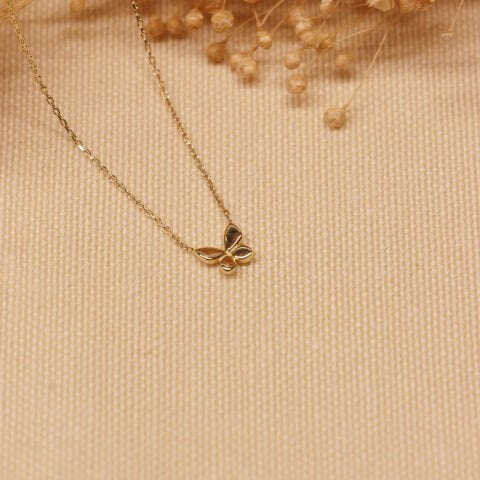 Kelebek Minimal Kolye