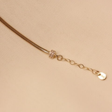 Mavi Opal Balık Sırtı Minimal Bileklik