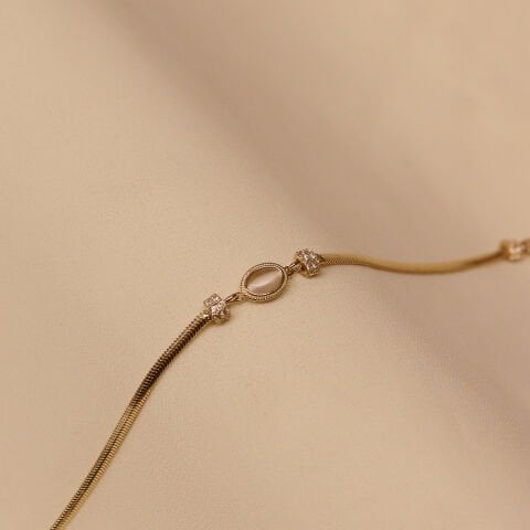 Balık Sırtı Sedef Minimal Bileklik