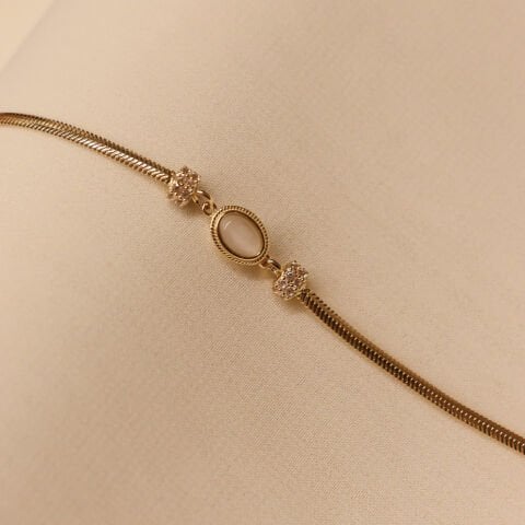 Balık Sırtı Sedef Minimal Bileklik