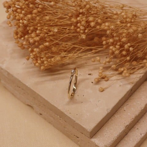 İnci Minimal Yüzük