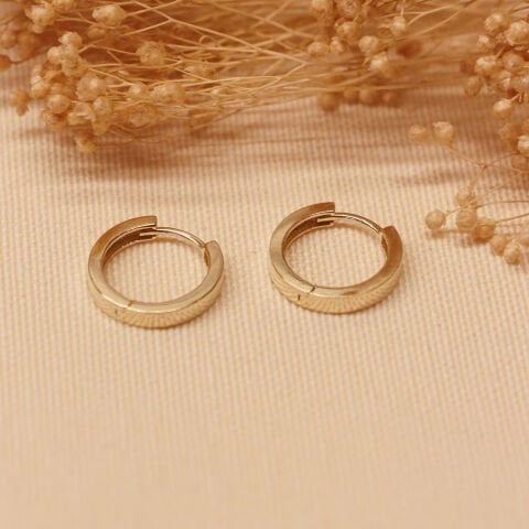 3 mm Kare Kesim Halka Küpe