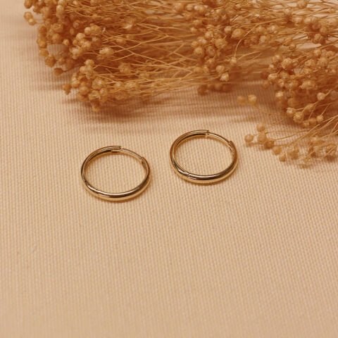 2 mm Sade Halka Küpe