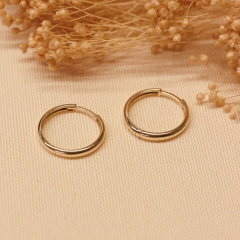 2 mm Sade Halka Küpe