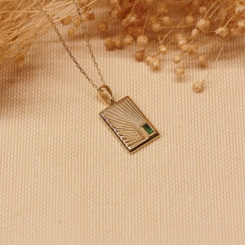 Ufuk Çizgisi Minimal Kolye