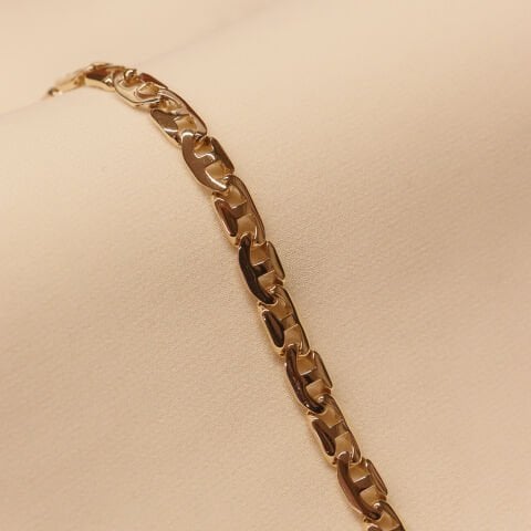 Taşlı Kilitli Çapa Modern Bileklik