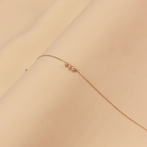 Üç İnci Minimal Bileklik