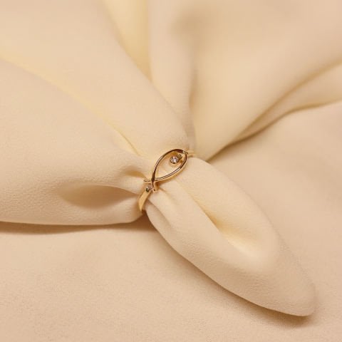 Balık Minimal Yüzük