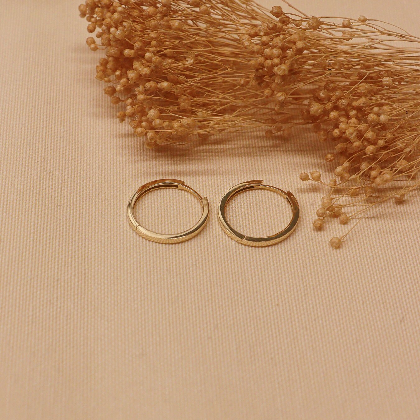 1.7 Cm Sade Halka Küpe