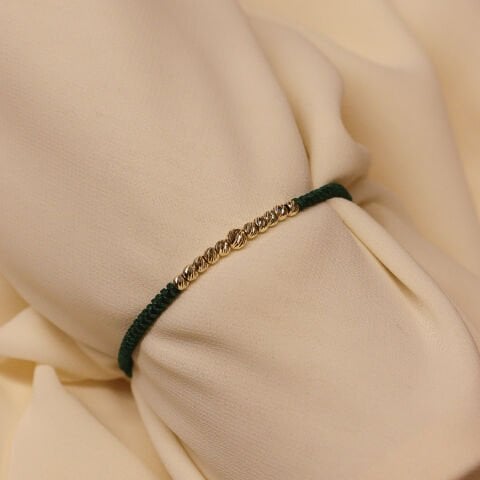 Type 2 Sıra Dorika Yeşil İpli Bileklik