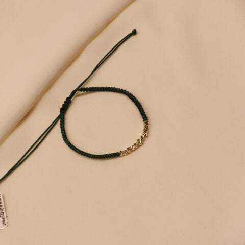 Type 2 Sıra Dorika Yeşil İpli Bileklik