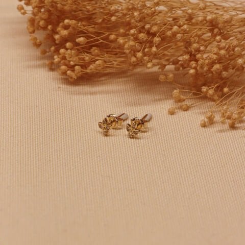 Lotus Vidalı Küpe