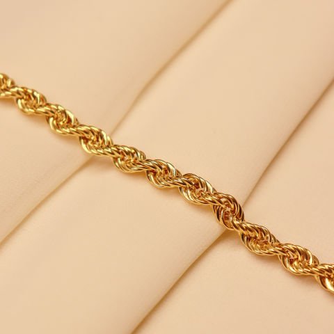 6.5 MM Halat Zincir Modern Bileklik