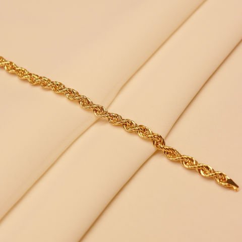 6.5 MM Halat Zincir Modern Bileklik