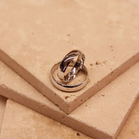 Beyaz Altın Klasik Alyans