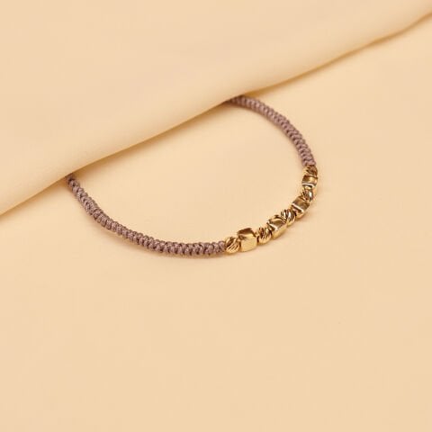 Dorica Küp Gri İpli Bileklik